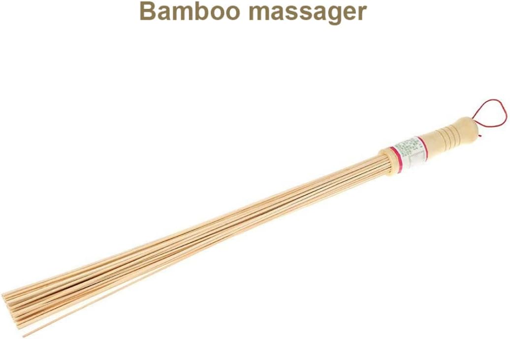 Bamboe Massagestok met Lanyard Handheld Handleiding Bamboe Massager Guasha Tool voor Body Hout Therapie Massage Tools voor Schouder Terug Ontspannen Spieren Vermoeidheid Verlichting Hout Therapie