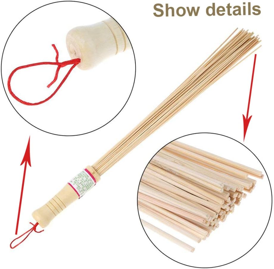 Bamboe Massagestok met Lanyard Handheld Handleiding Bamboe Massager Guasha Tool voor Body Hout Therapie Massage Tools voor Schouder Terug Ontspannen Spieren Vermoeidheid Verlichting Hout Therapie