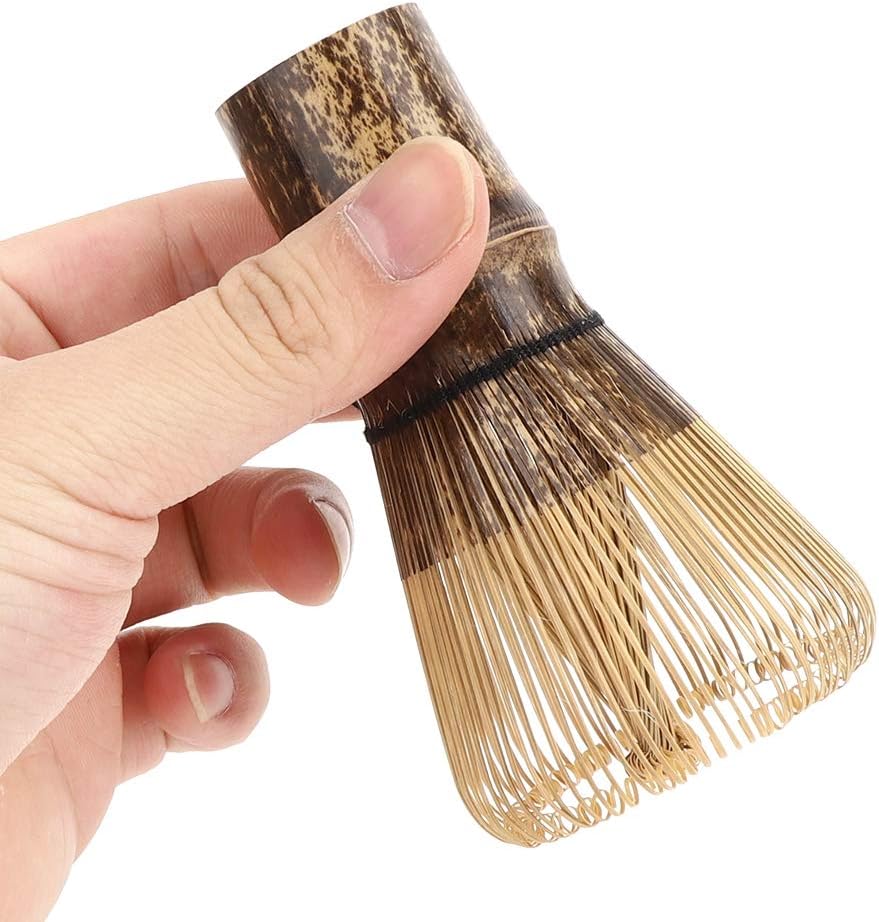 Bamboo Matcha Whisk Japanese Chasen Bamboo Whisk for Matcha Tea Ceremonial Matcha Tea Whisk Brush for Green Tea Powder Matcha Ceremony (120 Teeth) (Zizhu 120 Benli)