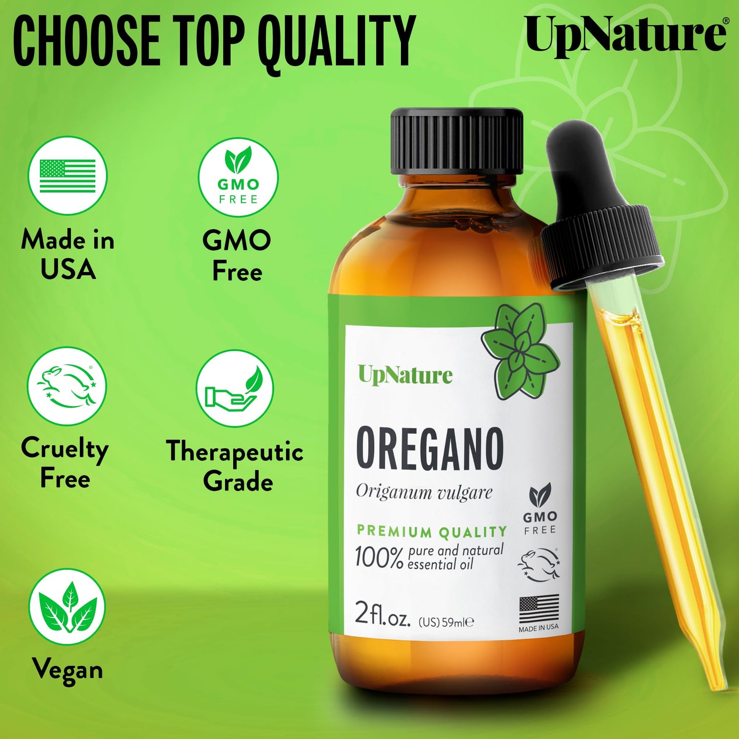 UpNature Organic Tea Tree Oil - 100% Pure Tea Tree Essential Oil for Skin, Toenail & Hair, 2oz